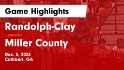 Randolph-Clay  vs Miller County  Game Highlights - Dec. 5, 2023
