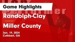 Randolph-Clay  vs Miller County  Game Highlights - Jan. 19, 2024