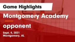 Montgomery Academy  vs opponent Game Highlights - Sept. 4, 2021