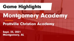 Montgomery Academy  vs Prattville Christian Academy  Game Highlights - Sept. 23, 2021