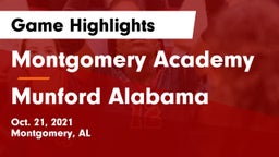 Montgomery Academy  vs Munford  Alabama Game Highlights - Oct. 21, 2021