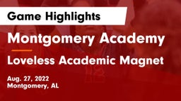 Montgomery Academy  vs Loveless Academic Magnet  Game Highlights - Aug. 27, 2022