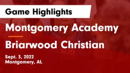 Montgomery Academy  vs Briarwood Christian  Game Highlights - Sept. 3, 2022