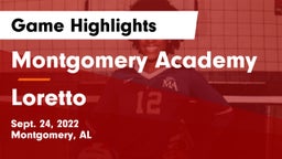 Montgomery Academy  vs Loretto  Game Highlights - Sept. 24, 2022