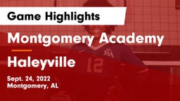 Montgomery Academy  vs Haleyville  Game Highlights - Sept. 24, 2022