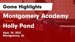 Montgomery Academy  vs Holly Pond Game Highlights - Sept. 24, 2022