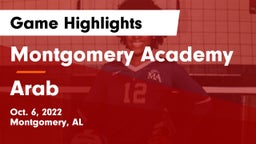 Montgomery Academy  vs Arab  Game Highlights - Oct. 6, 2022