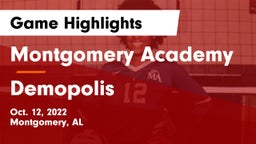 Montgomery Academy  vs Demopolis  Game Highlights - Oct. 12, 2022