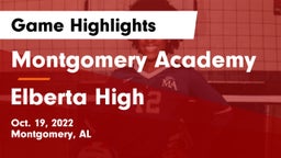 Montgomery Academy  vs Elberta High  Game Highlights - Oct. 19, 2022