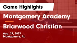 Montgomery Academy  vs Briarwood Christian  Game Highlights - Aug. 29, 2023