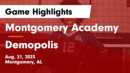 Montgomery Academy  vs Demopolis  Game Highlights - Aug. 31, 2023