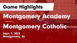 Montgomery Academy  vs Montgomery Catholic  Game Highlights - Sept. 7, 2023