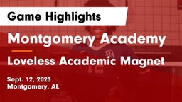 Montgomery Academy  vs Loveless Academic Magnet  Game Highlights - Sept. 12, 2023