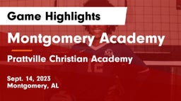 Montgomery Academy  vs Prattville Christian Academy  Game Highlights - Sept. 14, 2023