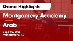Montgomery Academy  vs Arab Game Highlights - Sept. 22, 2023