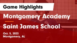 Montgomery Academy  vs Saint James School Game Highlights - Oct. 5, 2023