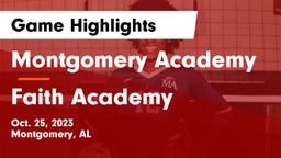 Montgomery Academy  vs Faith Academy Game Highlights - Oct. 25, 2023