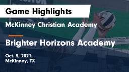 McKinney Christian Academy vs Brighter Horizons Academy Game Highlights - Oct. 5, 2021