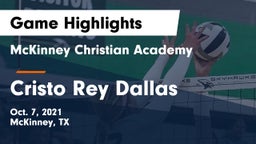 McKinney Christian Academy vs Cristo Rey Dallas Game Highlights - Oct. 7, 2021