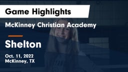McKinney Christian Academy vs Shelton  Game Highlights - Oct. 11, 2022