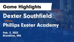 Dexter Southfield  vs Phillips Exeter Academy  Game Highlights - Feb. 3, 2023