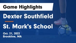 Dexter Southfield  vs St. Mark's School Game Highlights - Oct. 21, 2022
