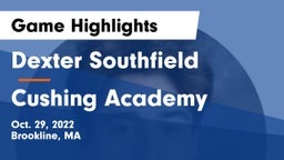 Dexter Southfield  vs Cushing Academy  Game Highlights - Oct. 29, 2022