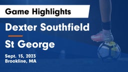 Dexter Southfield  vs St George Game Highlights - Sept. 15, 2023