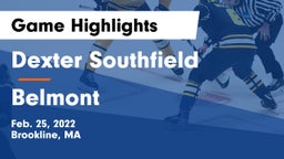 Dexter Southfield  vs Belmont  Game Highlights - Feb. 25, 2022