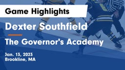Dexter Southfield  vs The Governor's Academy  Game Highlights - Jan. 13, 2023