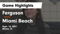 Ferguson  vs Miami Beach Game Highlights - Sept. 14, 2021