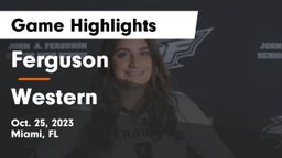 Ferguson  vs Western Game Highlights - Oct. 25, 2023