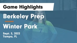 Berkeley Prep  vs Winter Park  Game Highlights - Sept. 3, 2022