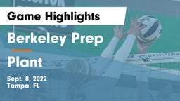 Berkeley Prep  vs Plant  Game Highlights - Sept. 8, 2022