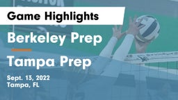 Berkeley Prep  vs Tampa Prep Game Highlights - Sept. 13, 2022