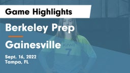 Berkeley Prep  vs Gainesville Game Highlights - Sept. 16, 2022