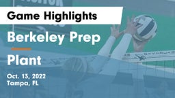 Berkeley Prep  vs Plant  Game Highlights - Oct. 13, 2022