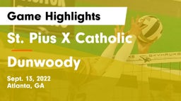 St. Pius X Catholic  vs Dunwoody  Game Highlights - Sept. 13, 2022
