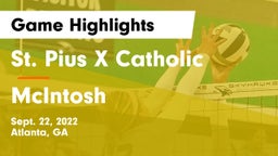 St. Pius X Catholic  vs McIntosh  Game Highlights - Sept. 22, 2022