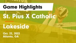 St. Pius X Catholic  vs Lakeside  Game Highlights - Oct. 22, 2022