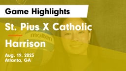St. Pius X Catholic  vs Harrison  Game Highlights - Aug. 19, 2023