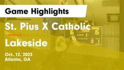 St. Pius X Catholic  vs Lakeside  Game Highlights - Oct. 12, 2023