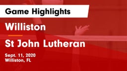 Williston  vs St John Lutheran Game Highlights - Sept. 11, 2020