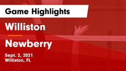Williston  vs Newberry Game Highlights - Sept. 2, 2021