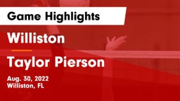 Williston  vs Taylor Pierson Game Highlights - Aug. 30, 2022