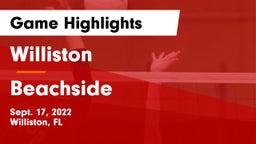 Williston  vs Beachside Game Highlights - Sept. 17, 2022