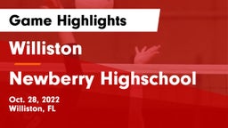 Williston  vs Newberry Highschool  Game Highlights - Oct. 28, 2022