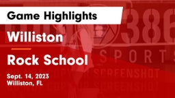 Williston  vs Rock School Game Highlights - Sept. 14, 2023