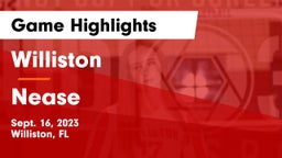 Williston  vs Nease  Game Highlights - Sept. 16, 2023