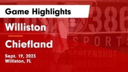 Williston  vs Chiefland Game Highlights - Sept. 19, 2023